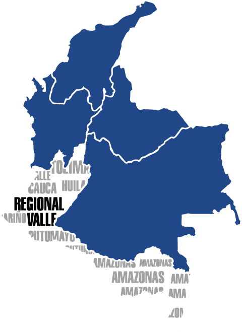 mapa valle