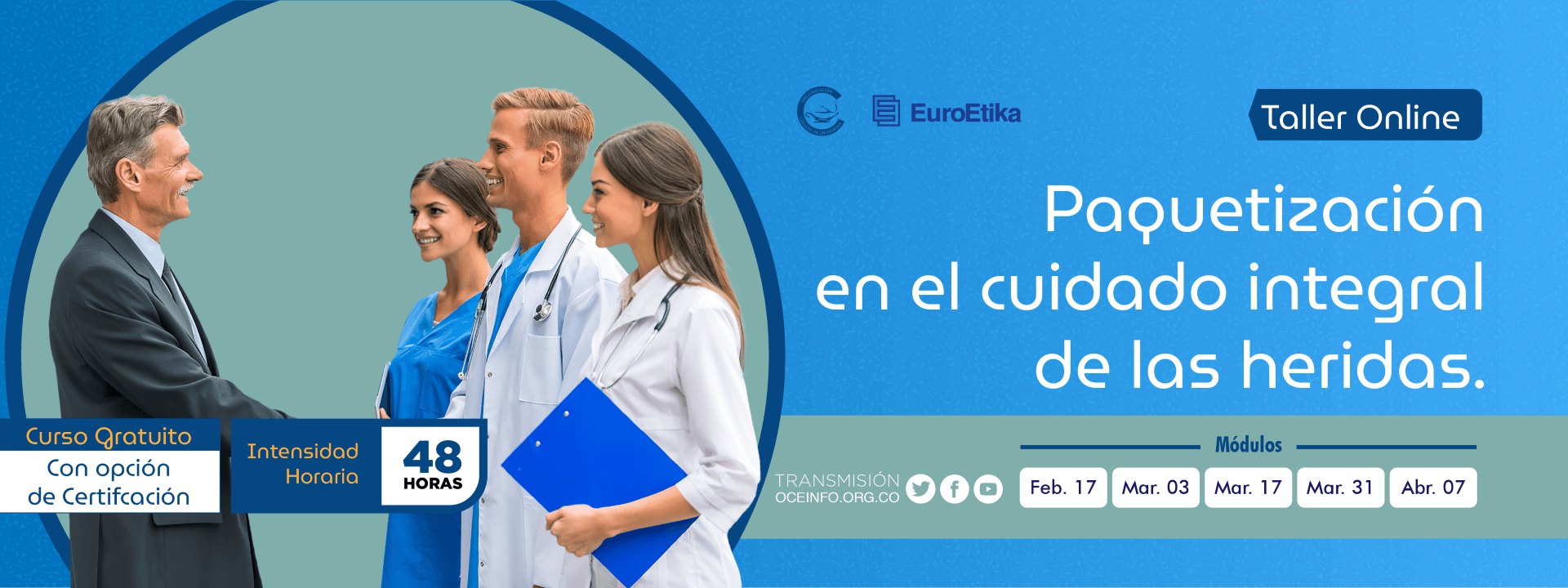 Taller Online Paquetizaci&oacute;n en el Cuidado Integral de las Heridas
