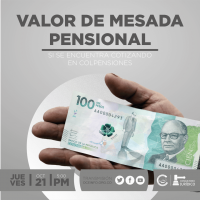 Valor de Su MESADA PENSIONAL si se encuentra cotizando en COLPENSIONES