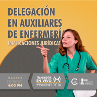 DELEGACION en el AUXILIAR de ENFERMERIA, para el SUMINISTRO DE MEDICAMENTOS